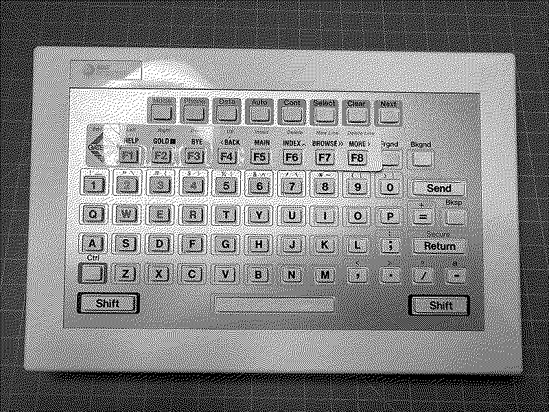 An AT&T Sceptre's keyboard.