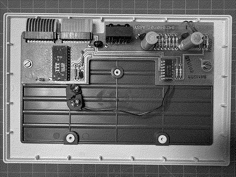 The PCB in an AT&T Sceptre's keyboard.