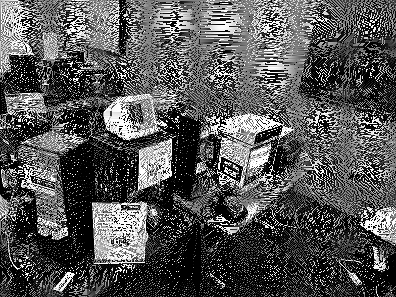 The Sceptre at JawnCon among other devices at the booth.